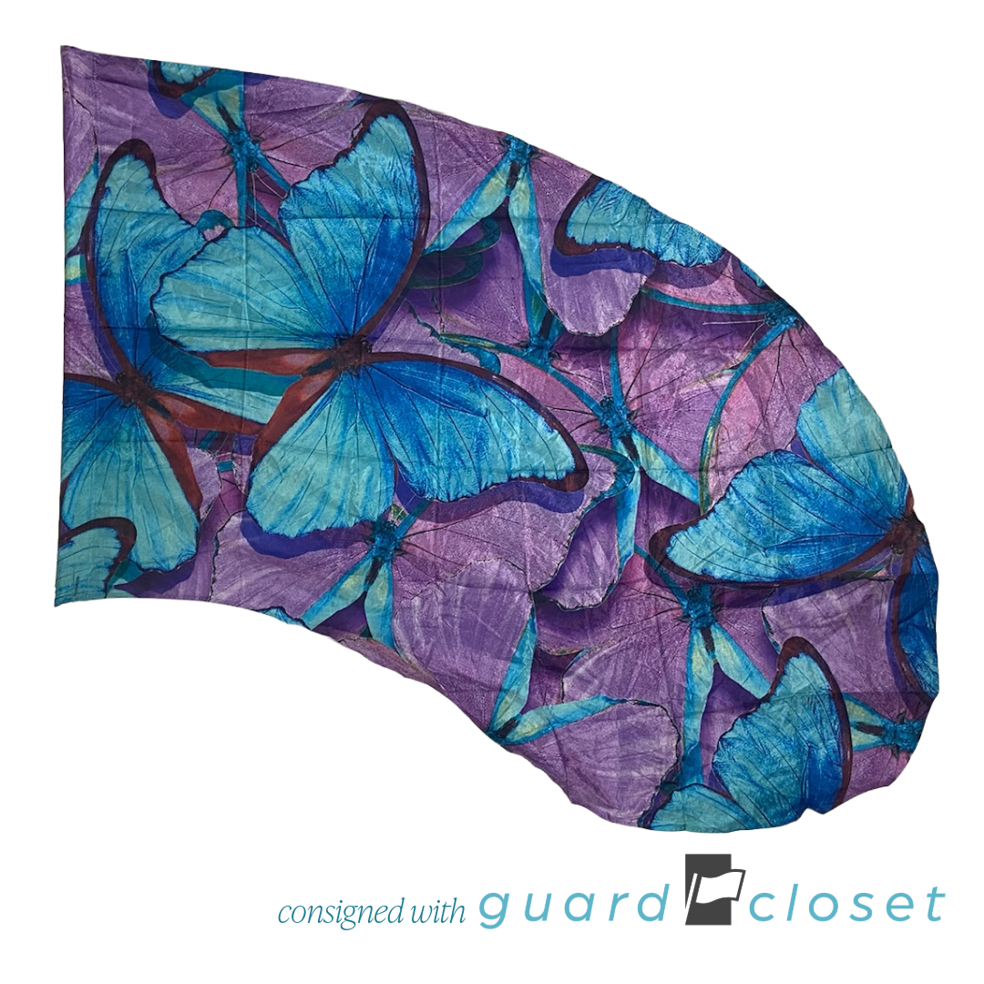 Shades of Blue and Purple Butterfly Flags 3D03004 | McCormicks | Set of 17