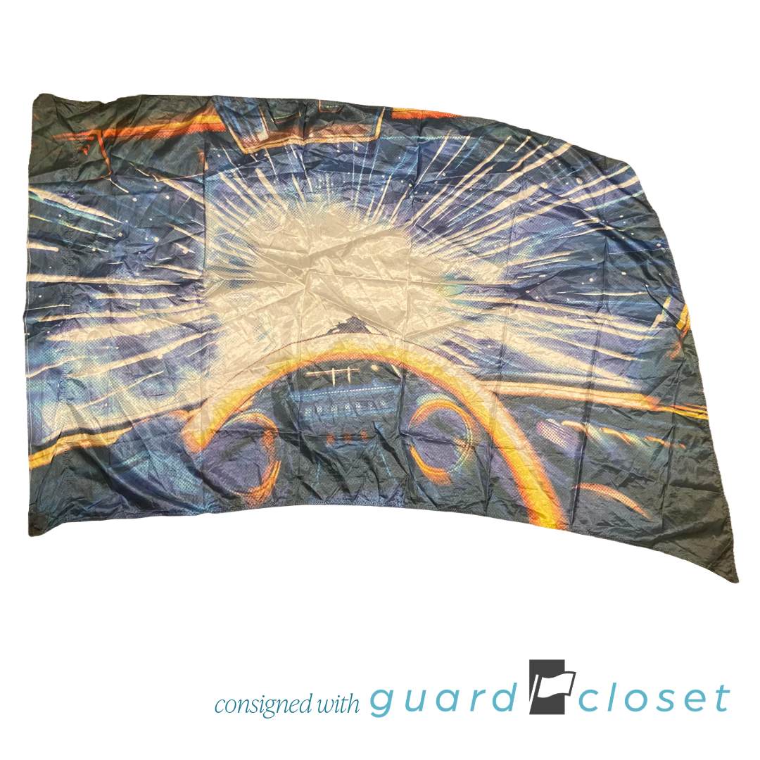 20 Black Blue Multi Color Fast Car Driver Flags