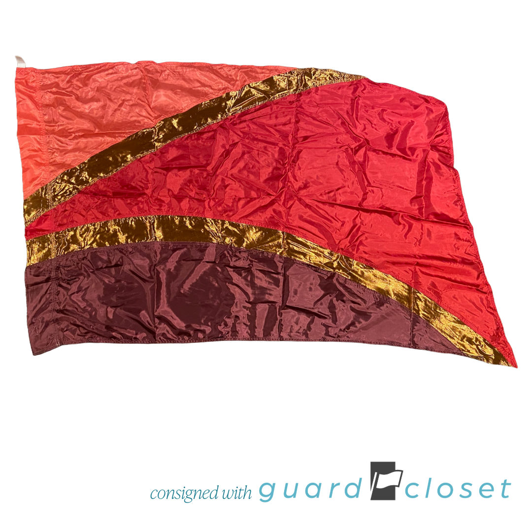 25 Warm Color and Bronze Arc Flags by Band Shoppe