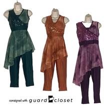 Load image into Gallery viewer, 8 Sleeveless Capri Skirted Unitard in assorted colors by A Wish Come True