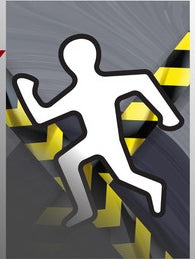 1 Murdered Body Caution Tape Prop Flag