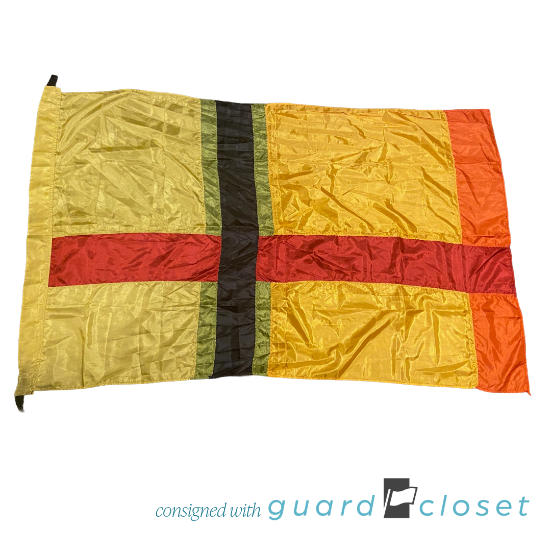 15 Shades of Orange Yellow Green Red Cross Flags