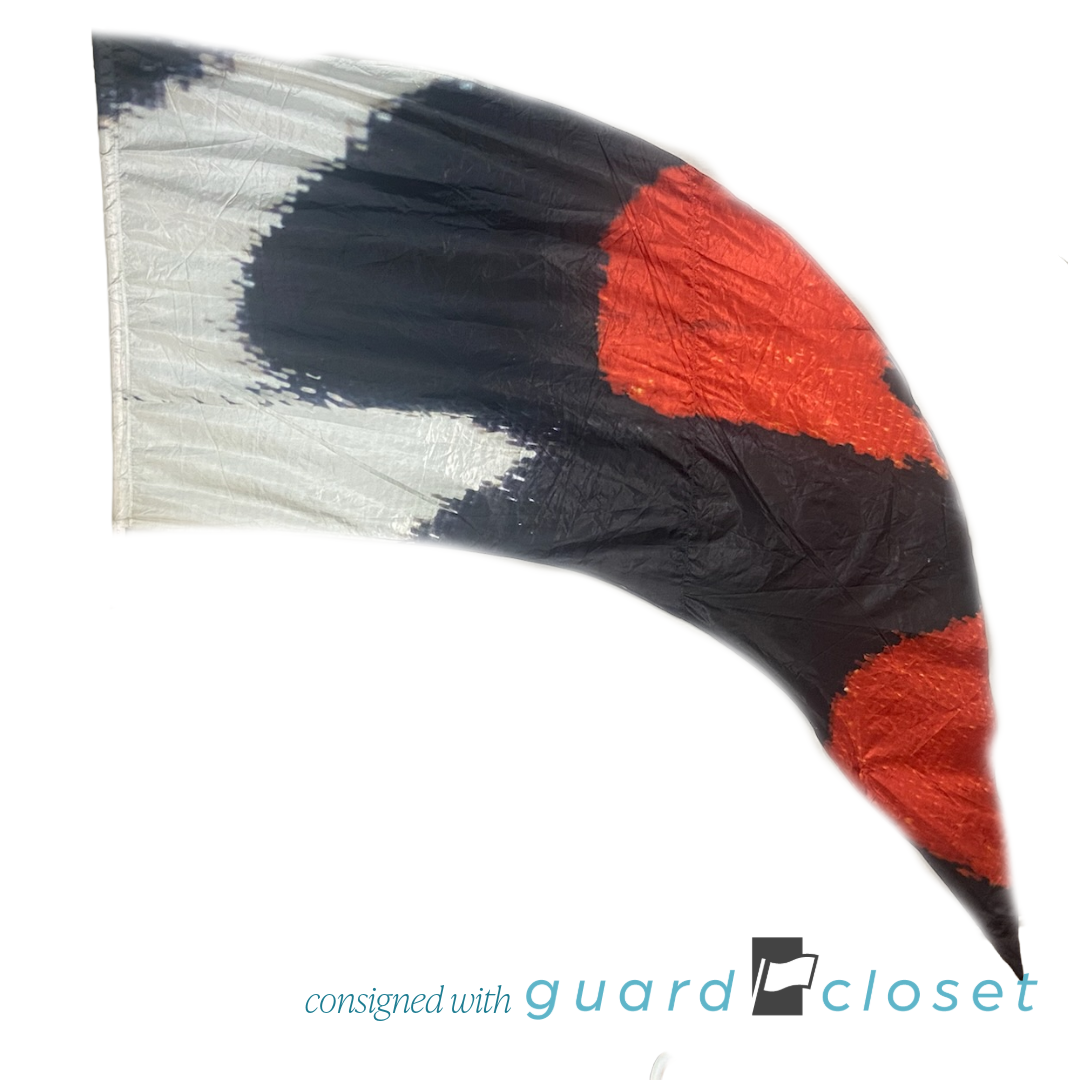 22 Red Black White Abstract Swing Flags