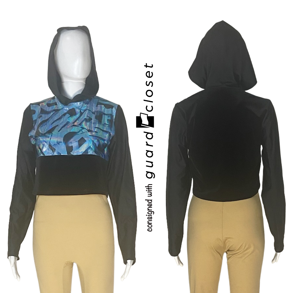 Shades of Blue and Black Hooded Tops | Showday | Set of 12