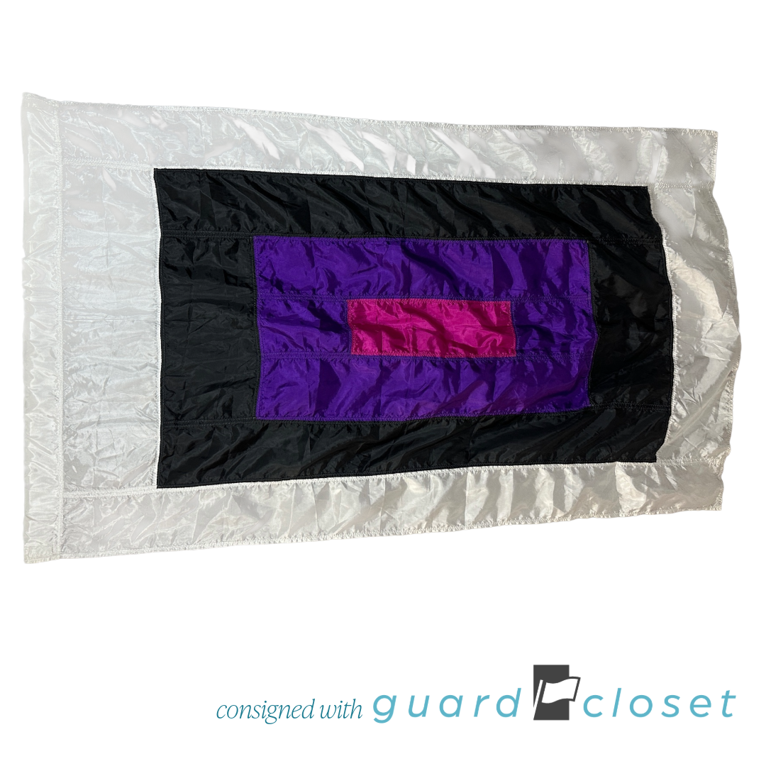 11 Pink Purple Black White Rectangle Flags