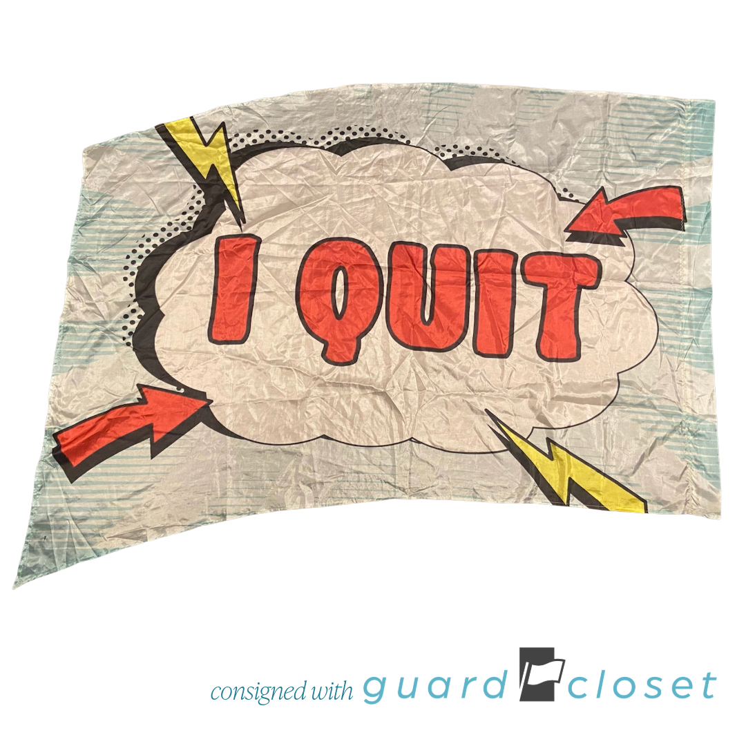 18 Multi Color Pop Art I Quit Flags