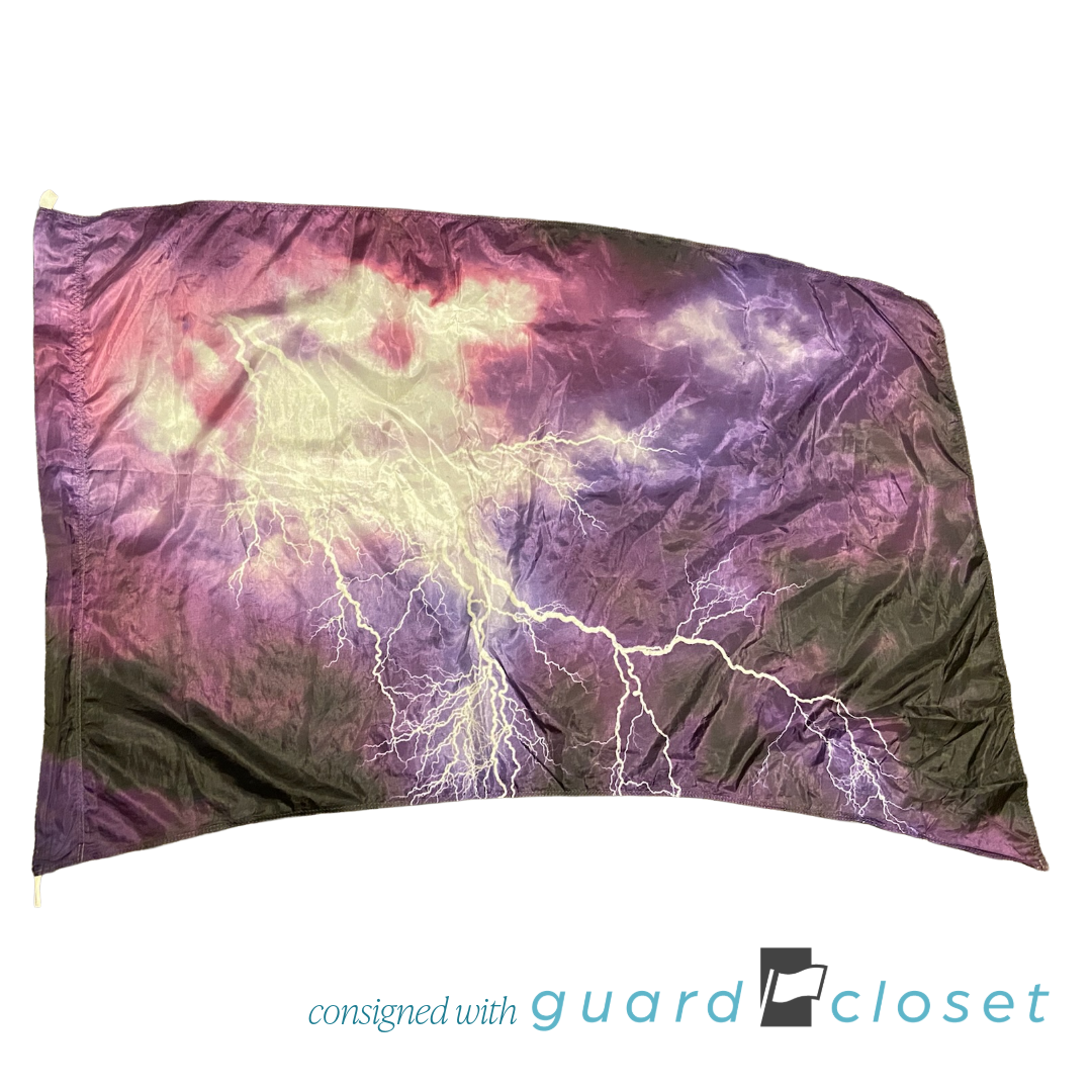23 Purple Lightning Storm Flags by McCormicks