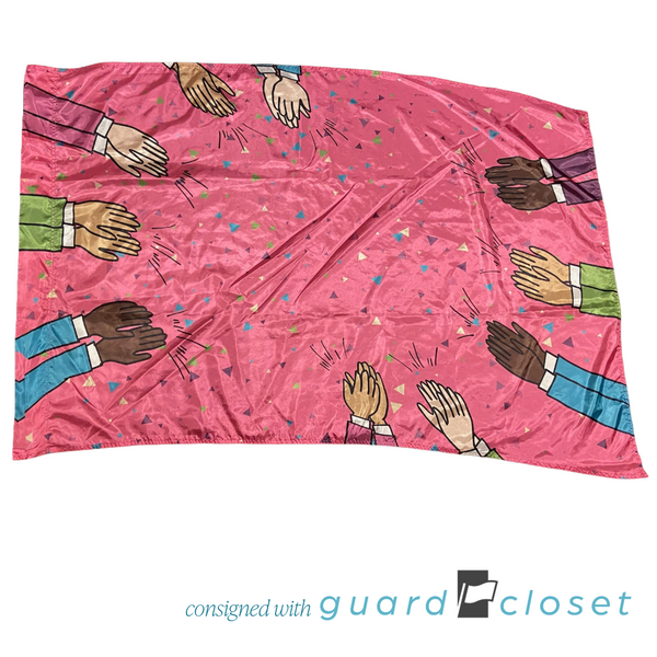 24 Pink Multi Color Applause Flags by Field & Floor FX