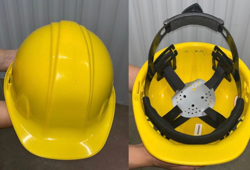 12 Yellow Hard Hats