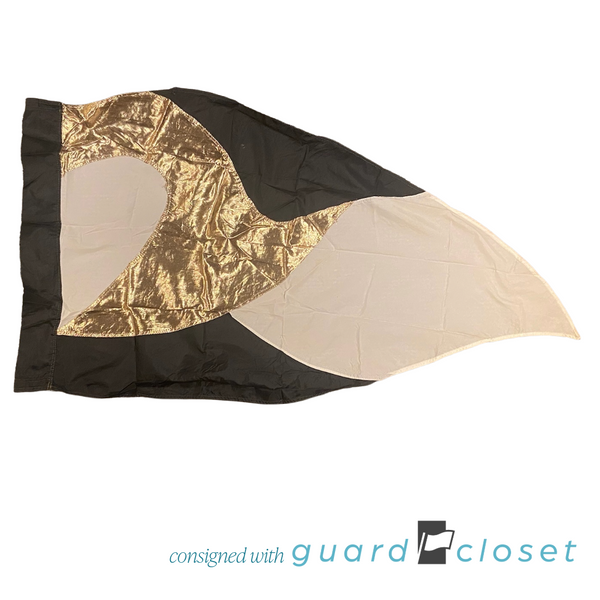 9 Black Gold White Flags by McCormicks