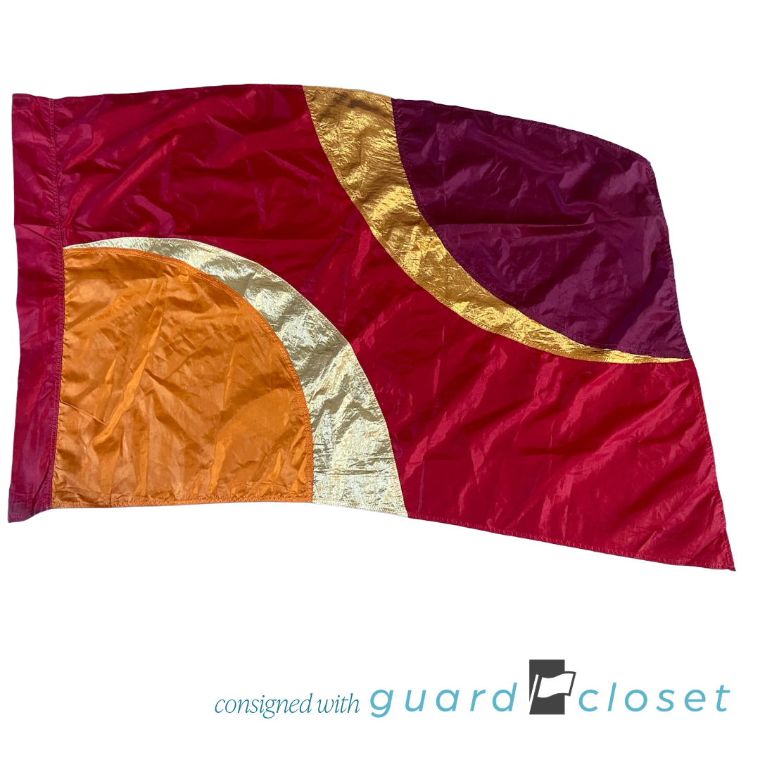 Maroon Orange Gold Flags | Band Shoppe | Set of 18