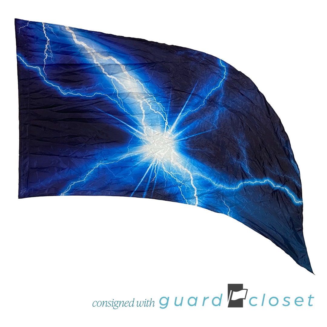 35 Blue Lightning Electricity Swing Flags by Field & Floor FX