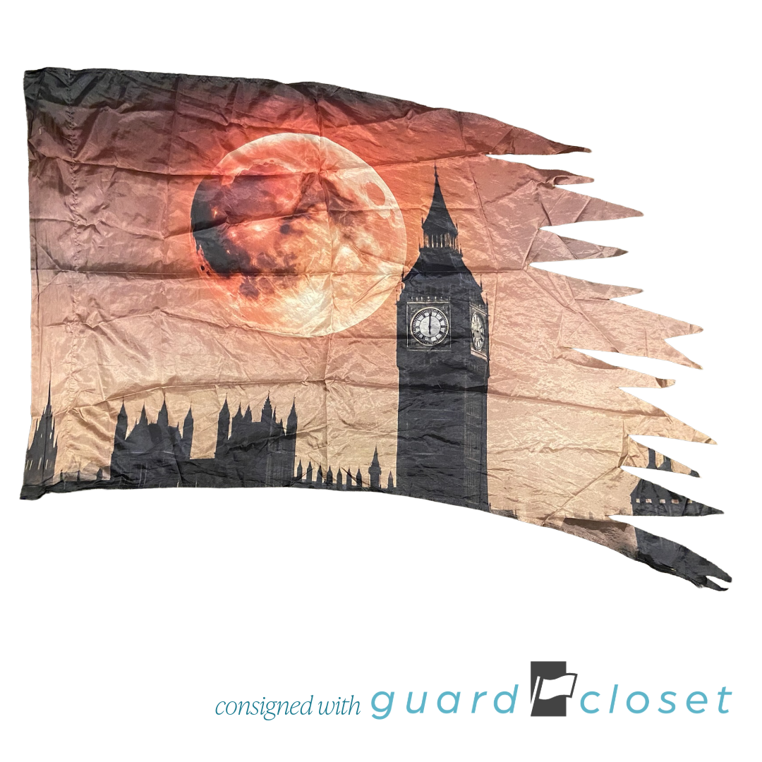 14 Red Shaded Tower of London Moon Flags by Synced Up Designs
