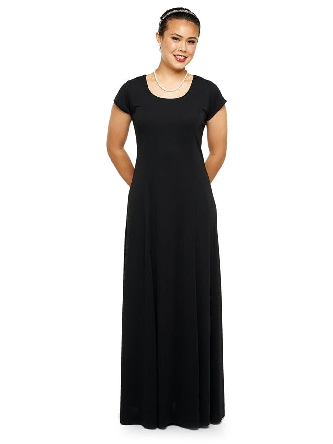 ABIGAIL (Style #114) - Scoop Neckline, Short Sleeve Dress Cousin's Concert Attire