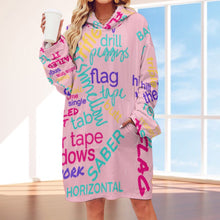 Load image into Gallery viewer, Colorguard Vocab Hooded Blanket Shirt Inkedjoy

