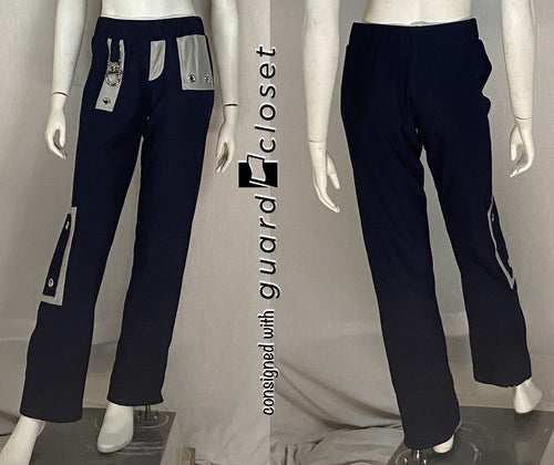 12 Navy Blue/gray Pants Dance Sophisticates