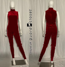 Load image into Gallery viewer, 8 solid red sleeveless unitards Dance Sophisticates
