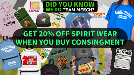Get 20% Off Spiritwear When You Buy Consignment Gear