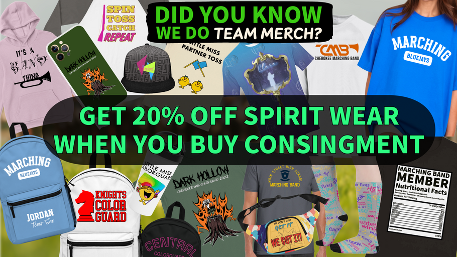 Get 20% Off Spiritwear When You Buy Consignment Gear