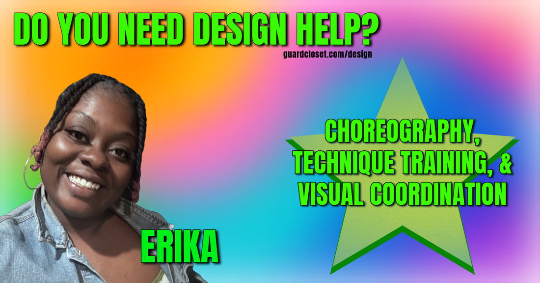 Erika Plez Brings Color Guard Choreography & Technique Talents to Guard Closet