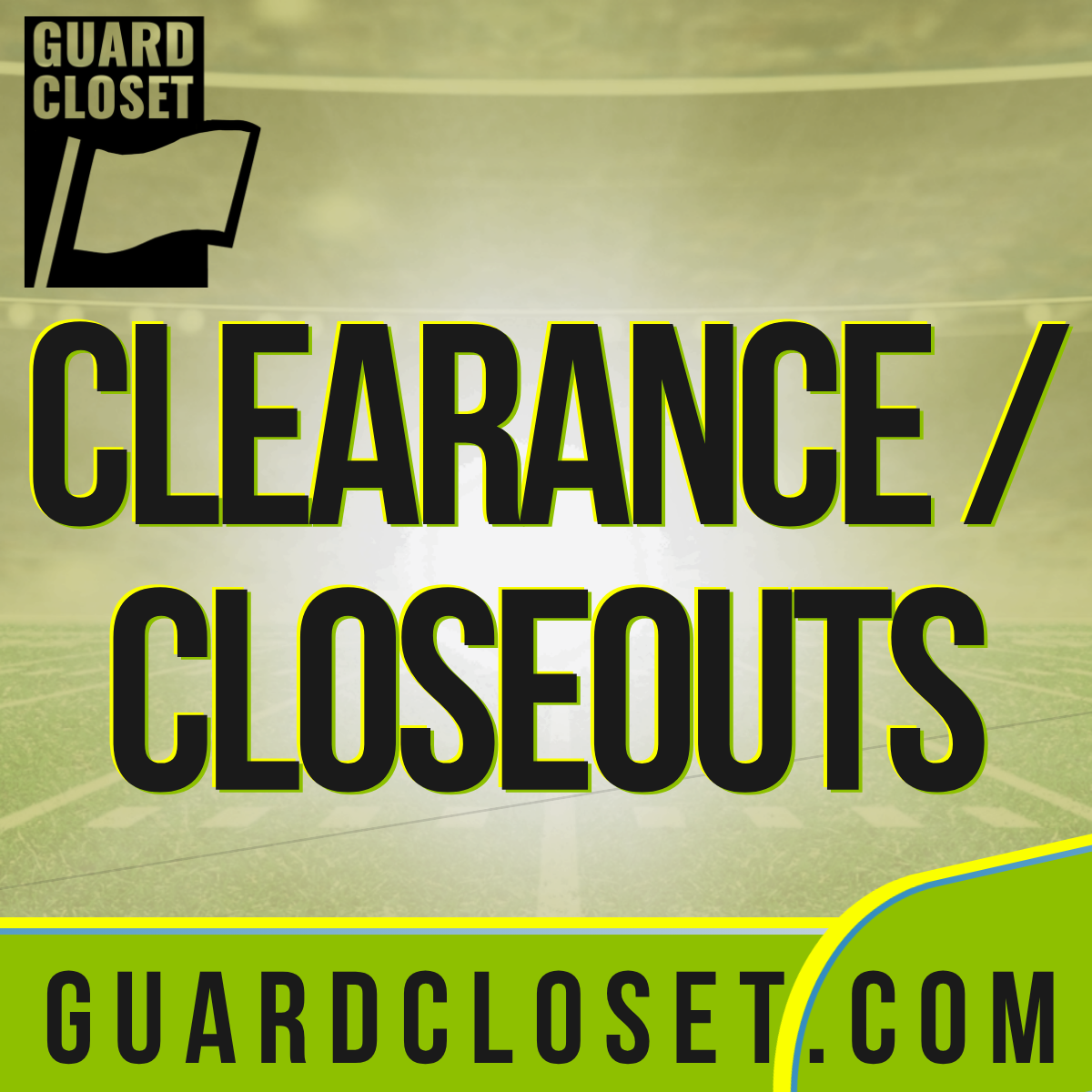 Guard Closet clearance and closeouts marching arts