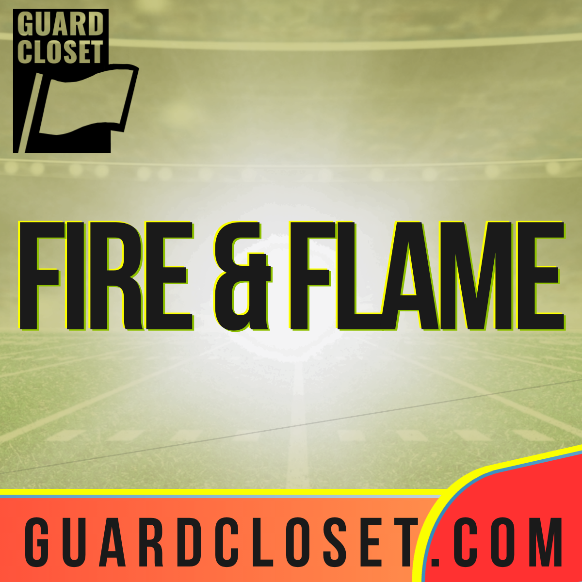 Guard Closet Fire and Flame marching arts collection