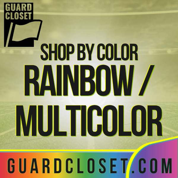Guard Closet Rainbow and Multicolor marching arts collection