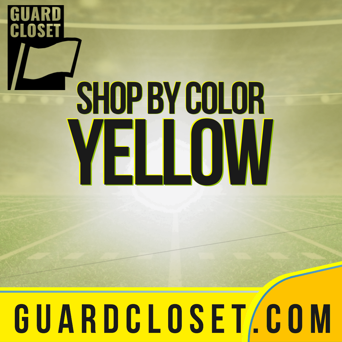 Guard Closet Yellow marching arts collection