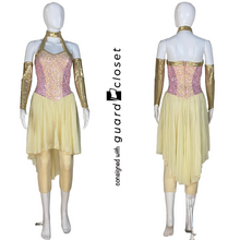 Load image into Gallery viewer, Pink Ivory Halter Skirted Unitard by Dance Sophisticates
