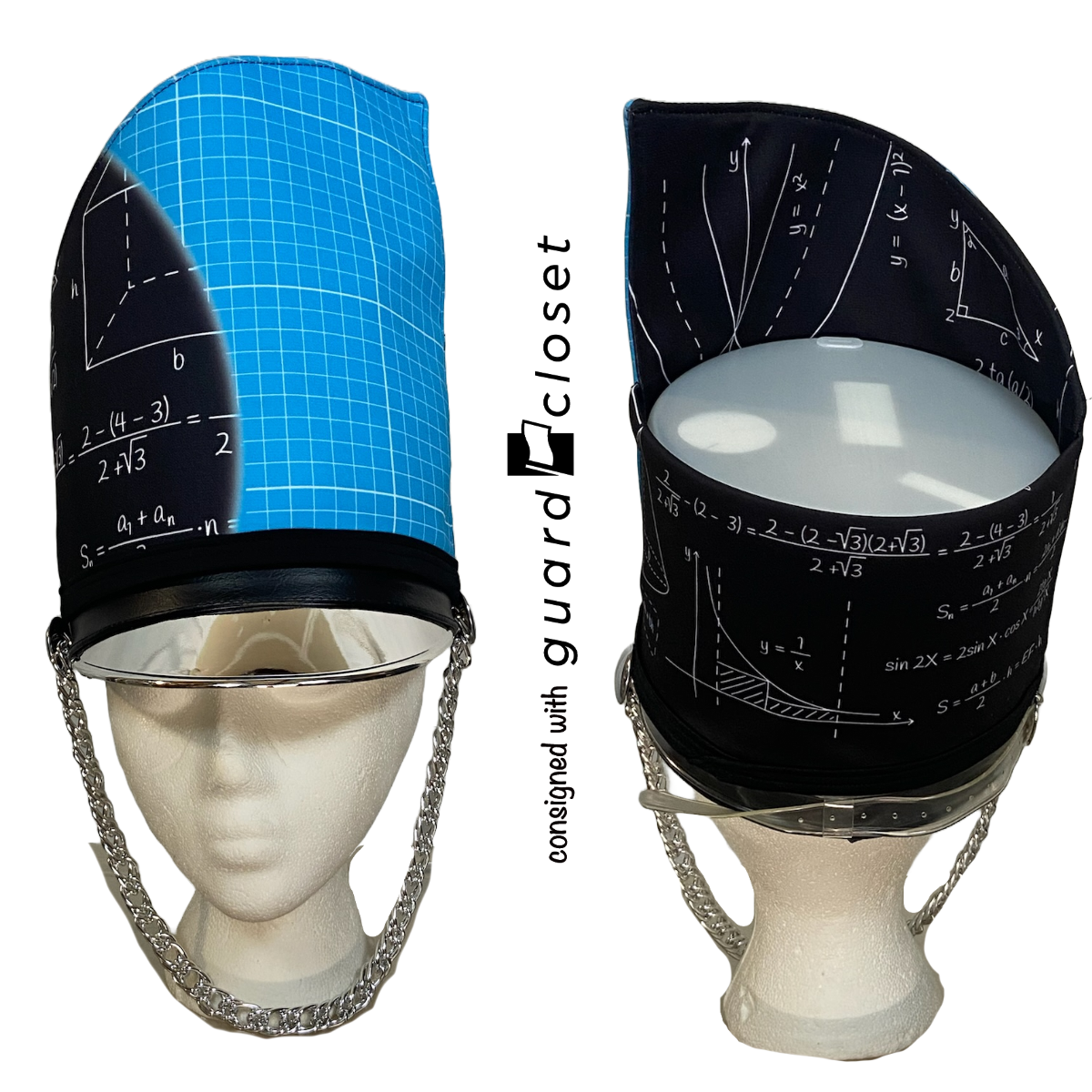 18 Long Sleeve Blue/Black Math Stem performance top & shako wraps by StylePlus
