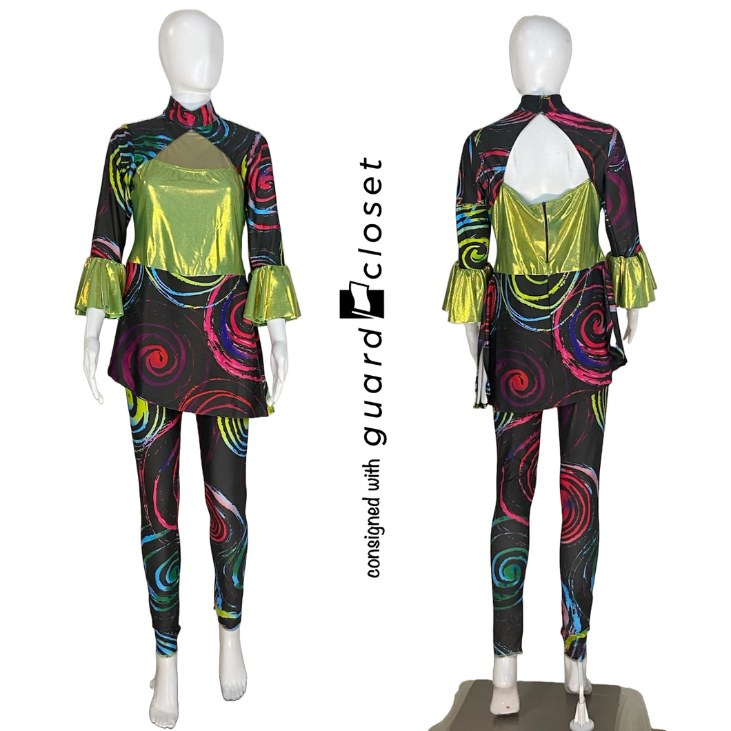 10 Black Green Multicolor Tops and Pants by StylePlus