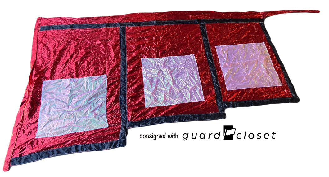 1 red/black/white block oversized prop flag - guardcloset