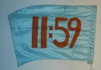 10 11:59 digital time clock Colors in Motion flags - guardcloset