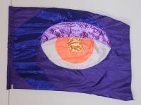 19 Purple orange Eye Flags