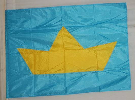 14 Blue With Yellow Crown Flags