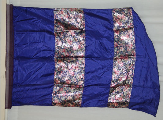 17 Blue Floral Flags