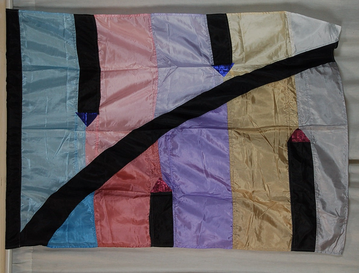 34 pastel black flags