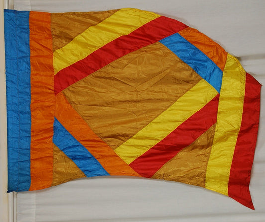 22 Tan Red Yellow Blue Flags