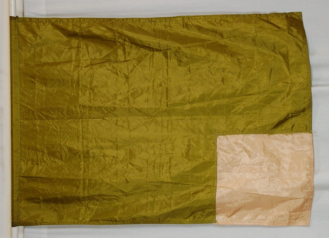 13 Green/peach Flags