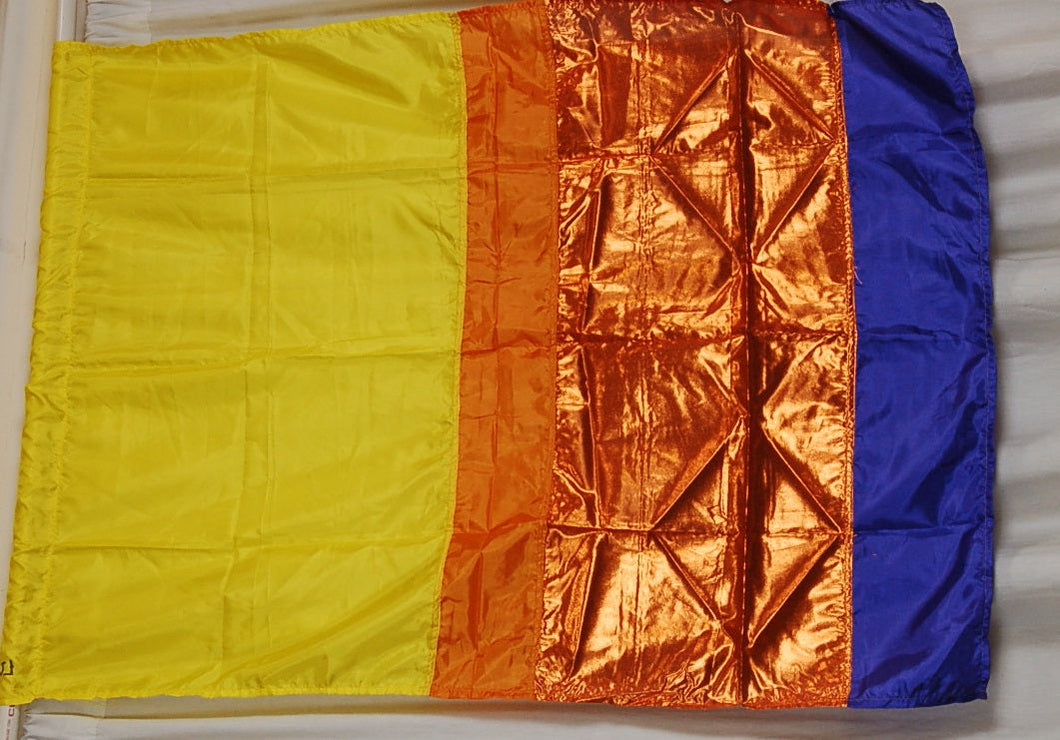 23 Yellow/purple/orange Flags
