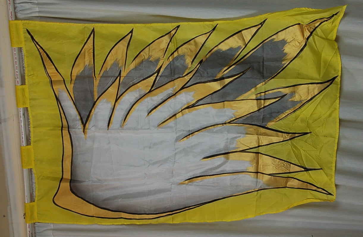 12 Gold Angel Wing Flags