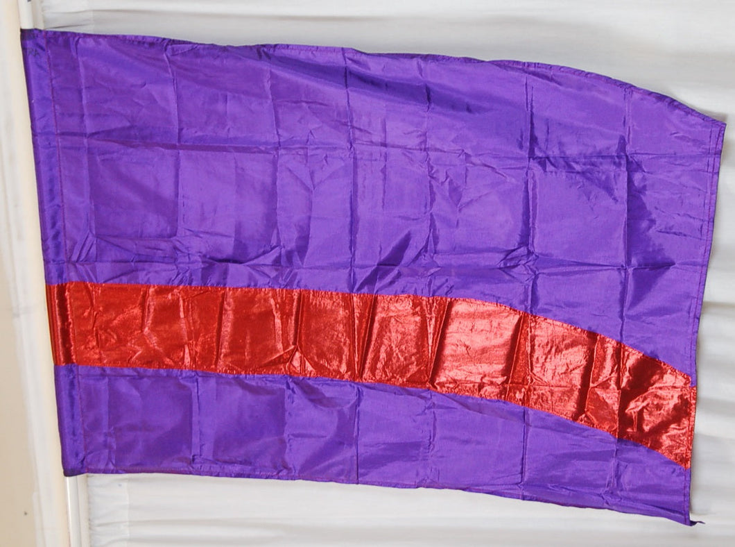 13 purple red horizontal stripe flags