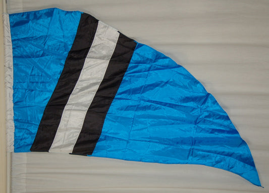12 Teal Black White Stripe Flags