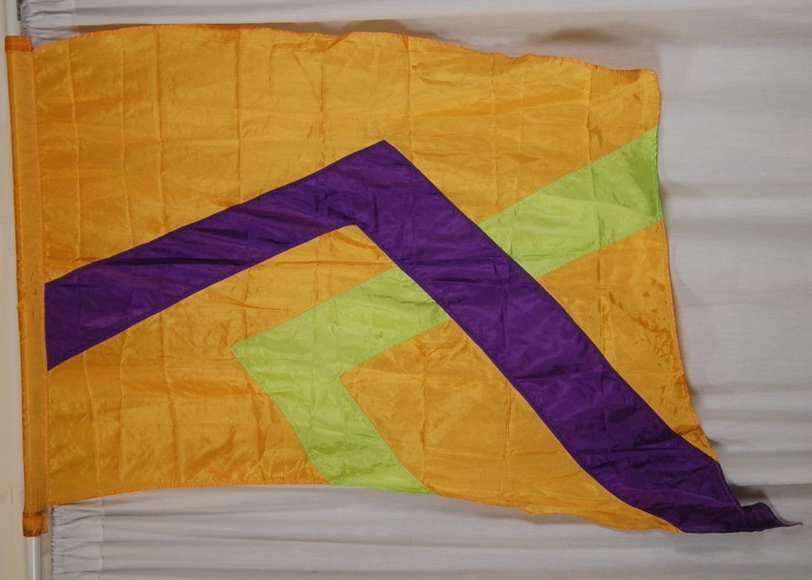 11 Orange Purple Green Flags