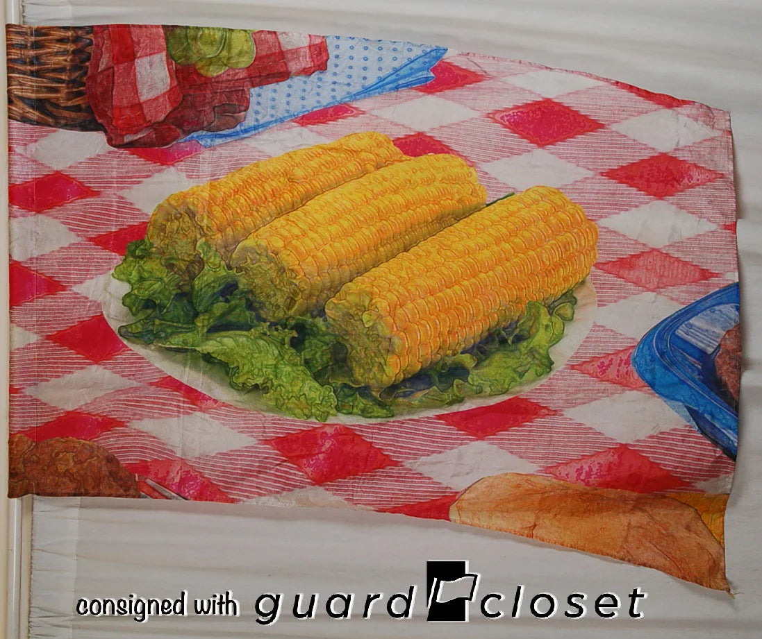 13 varied picnic food Flags