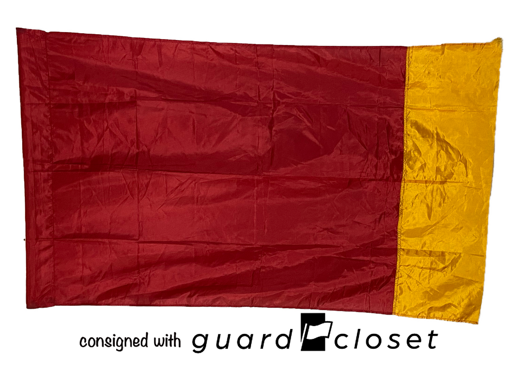 17 orange red colorblock flags