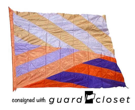 28 Purple Orange Angular Flags