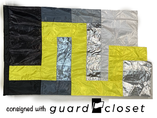 13 black silver gray yellow flags