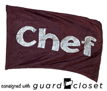 Load image into Gallery viewer, 15 total maroon w/silver painted &quot;Mom&quot; flags
