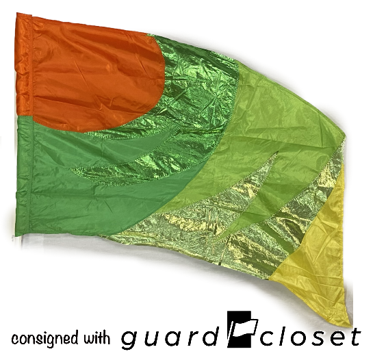 22 green orange yellow flags
